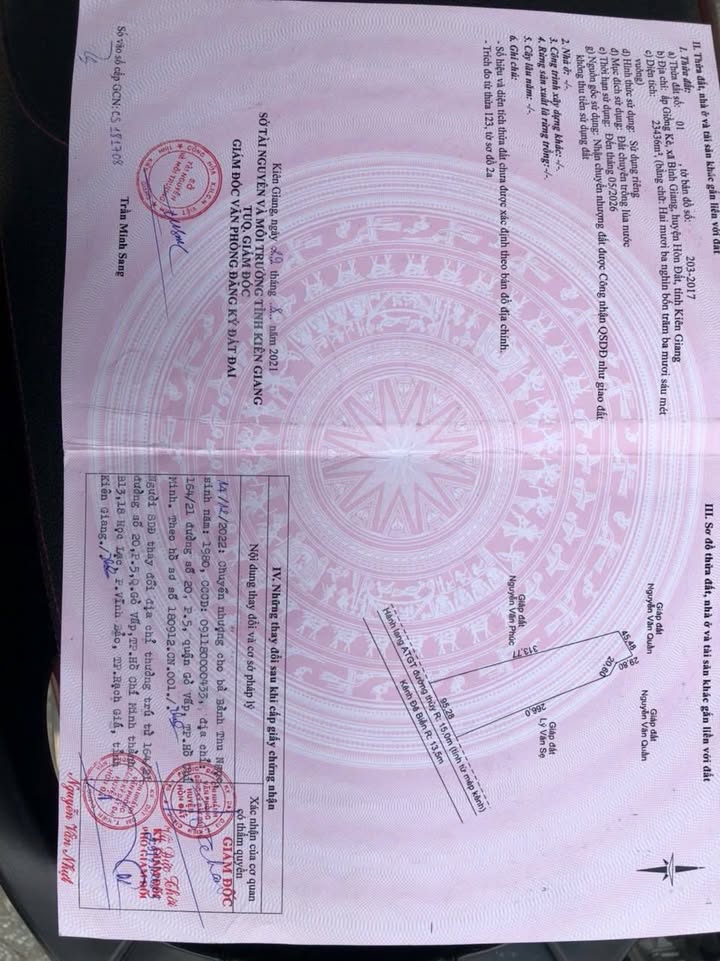 Đất nền 23.436m² tại ấp Giồng Kè, Kiên Giang - Cơ hội đầu tư sinh lời!