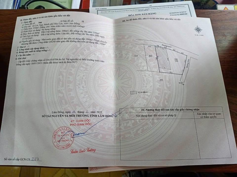 Đất nền B'lao Bảo Lộc 550m² giá 3.3 tỷ - Mặt tiền đường nhựa, chính chủ!