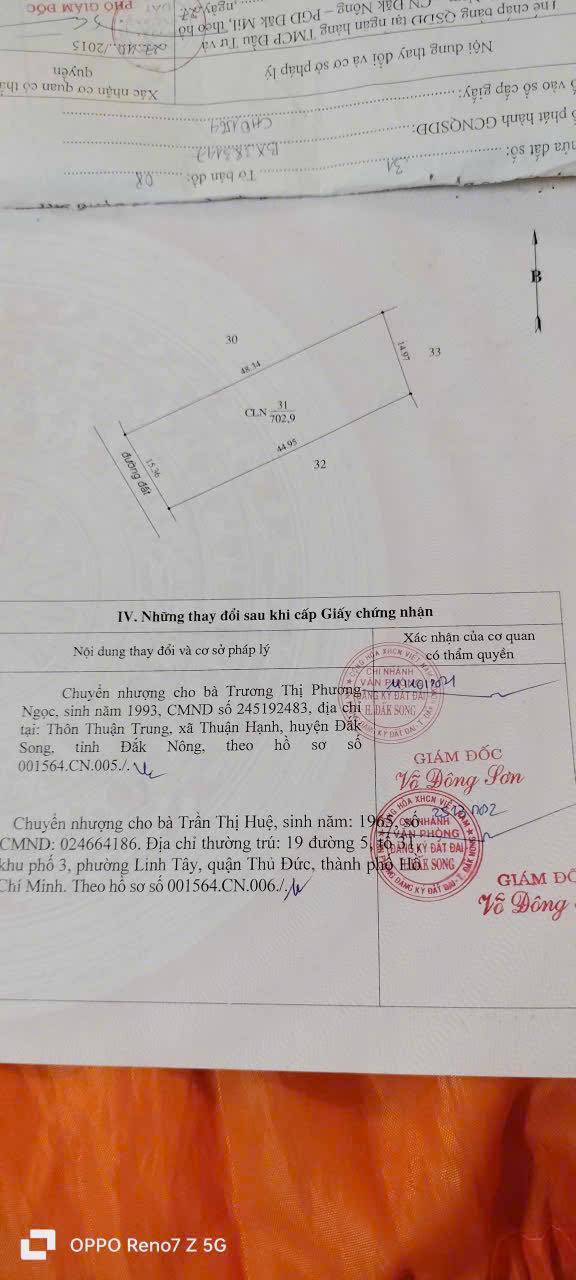 Đất nền Thuận Hạnh Đăk Song 675m² giá chỉ 470 triệu - Sổ đỏ chính chủ!