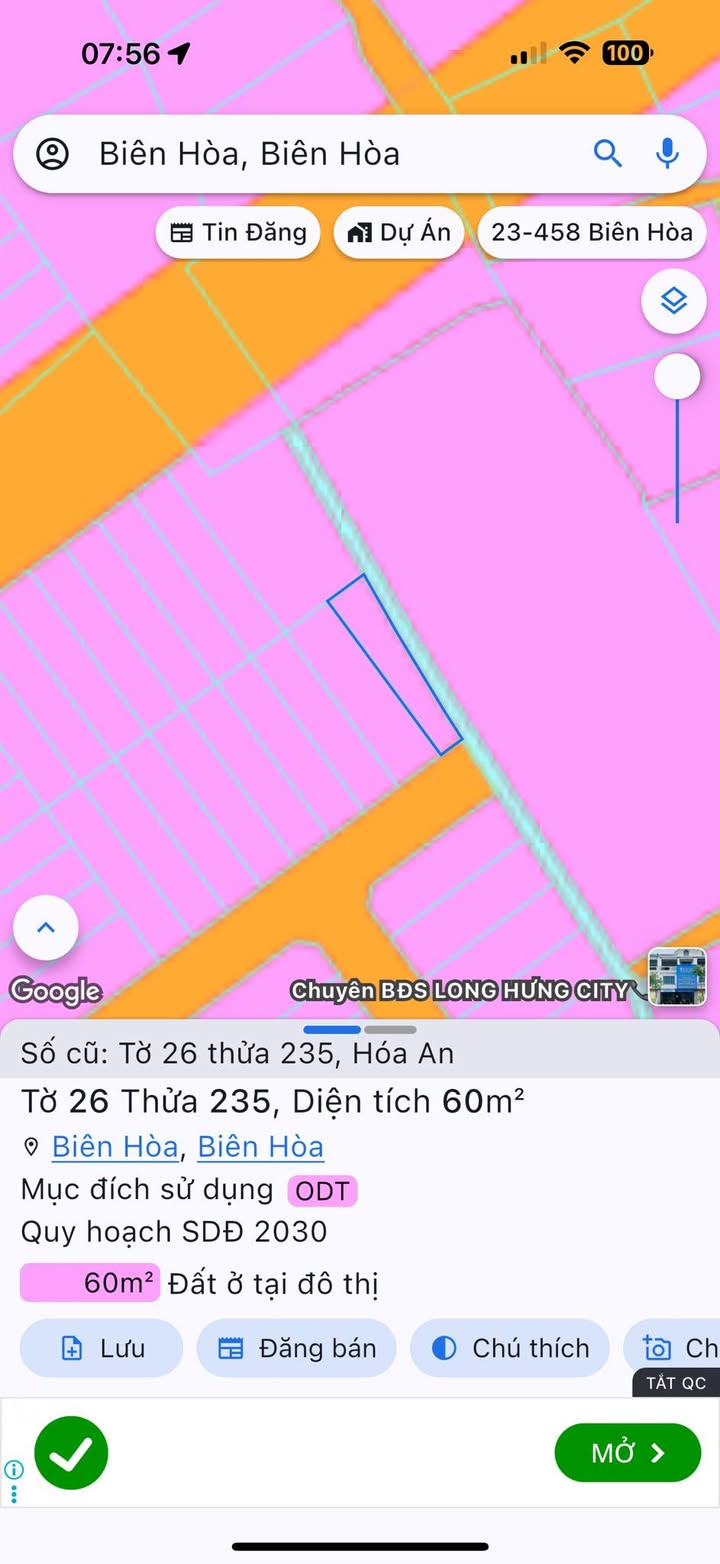 Đất nền Hóa An, Biên Hòa 60m² giá 1.8 tỷ - Sổ đỏ chính chủ, đầu tư sinh lời!