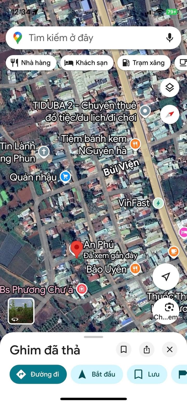 Đất hẻm Bùi Viện, Pleiku 128m² giá 500 triệu - Cơ hội đầu tư hấp dẫn!