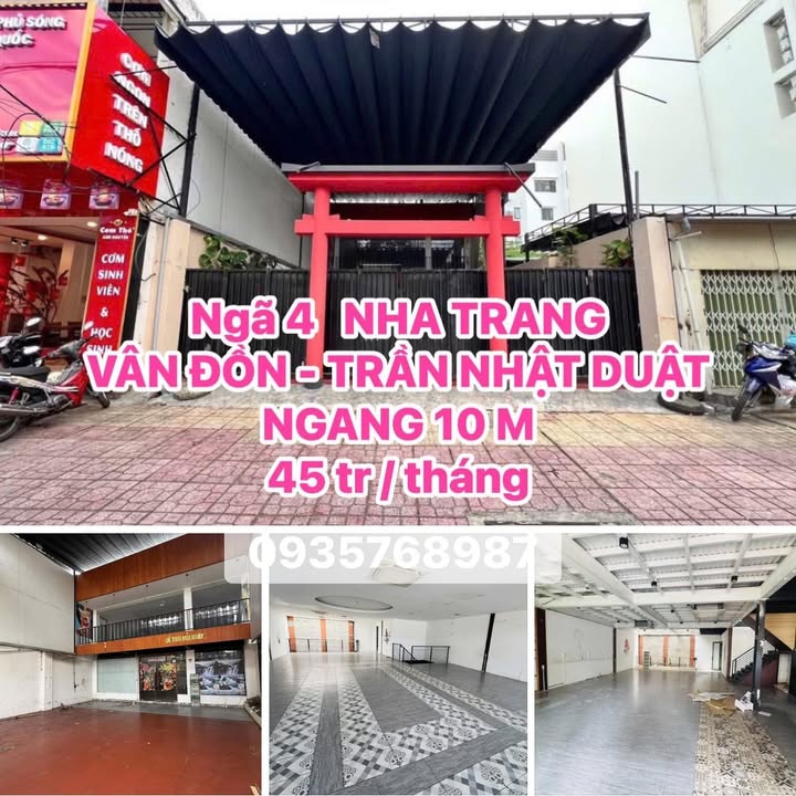 Cho thuê mặt bằng 2 tầng thông suốt Vân Đồn, Nha Trang 500m² - Phù hợp kinh doanh đa dạng!
