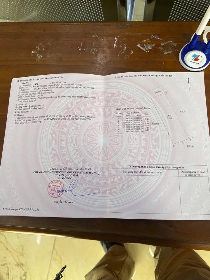 Đất nền Tân Hòa, Quốc Oai 293m² giá 3.52 tỷ - Cơ hội đầu tư tuyệt vời!