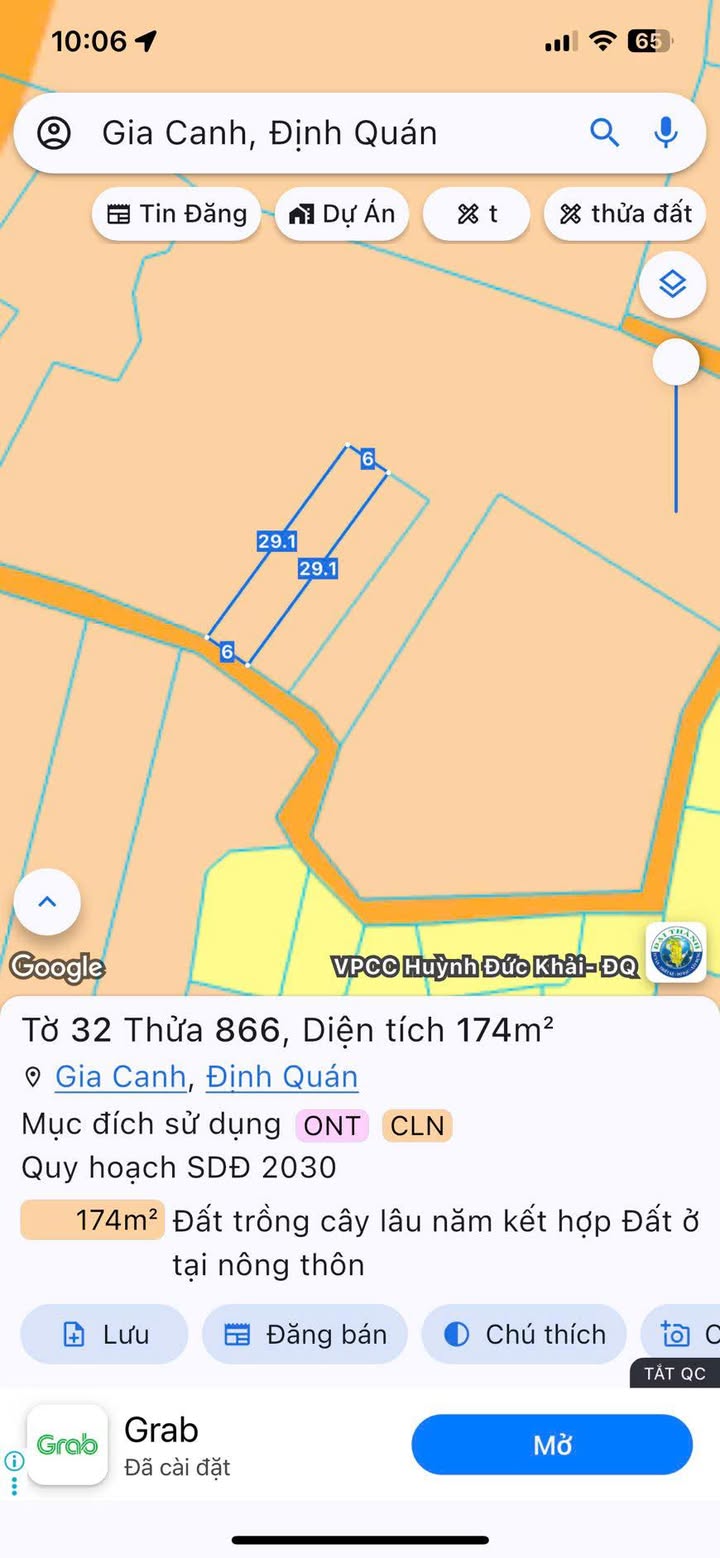 Đất nền Ấp 3, Gia Canh, Định Quán 174m² - Giá thương lượng hấp dẫn!