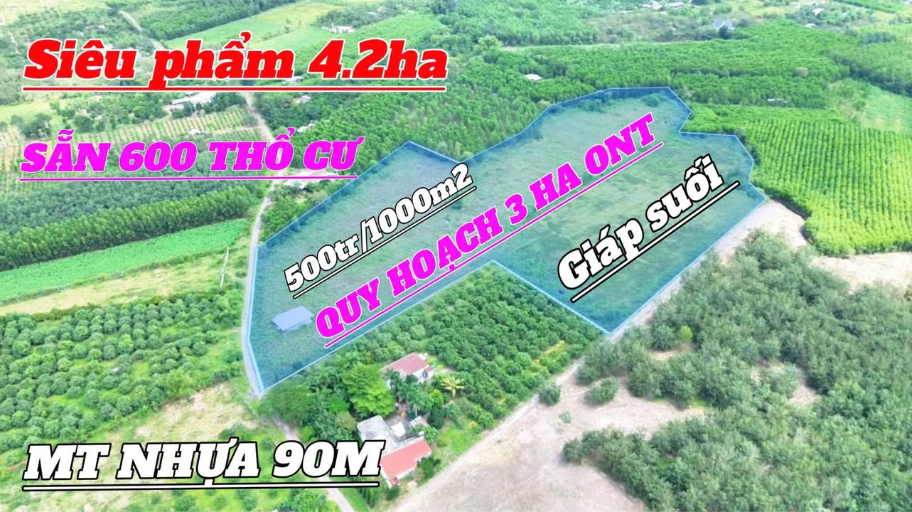 Đất vàng Xuân Thành, Xuân Lộc 4.2ha giá 2.1 tỷ - Cơ hội đầu tư tuyệt vời!