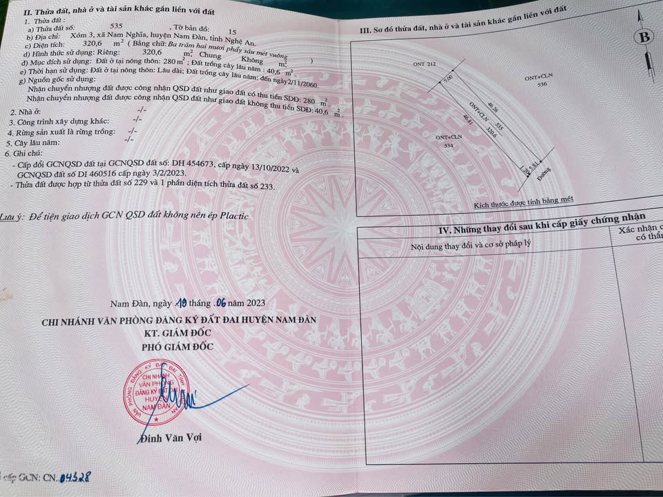 Đất nền xóm 3 Nam Nghĩa 320m² giá 8xx triệu - Đầu tư sinh lời ngay!