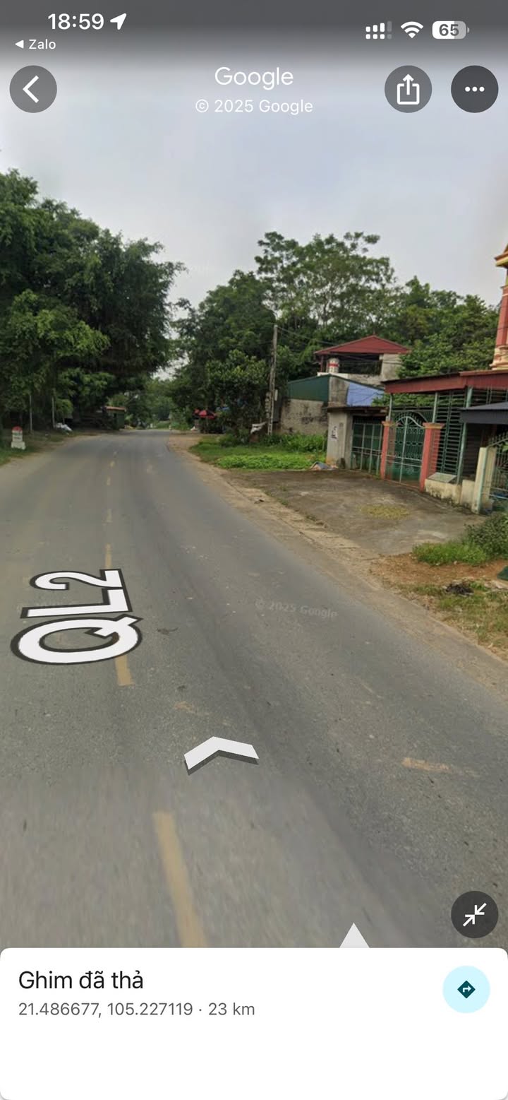 Đất mặt đường Quốc lộ 2, Trạm Thản, 200m² giá 1.8 tỷ - Đầu tư sinh lời ngay!