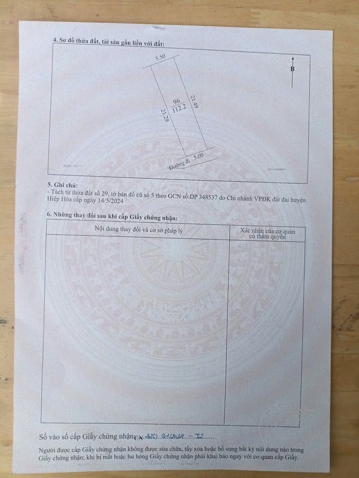 Đất thổ cư Đông Lỗ, Hiệp Hòa, Bắc Giang 112m² - Đối diện nhà văn hóa, giá thỏa thuận!