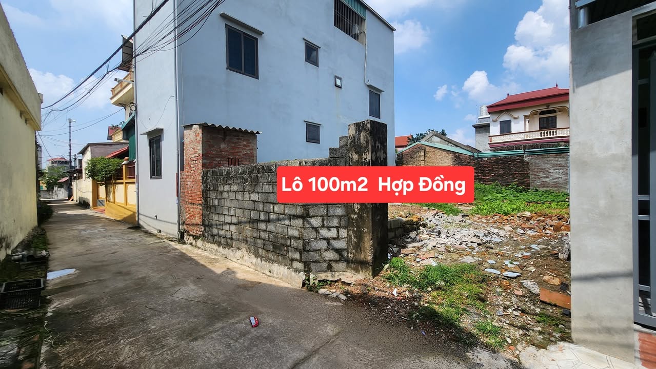 Đất Hợp Đồng Chương Mỹ 100m² giá 3 tỷ - Mặt tiền 8m, gần trường học!