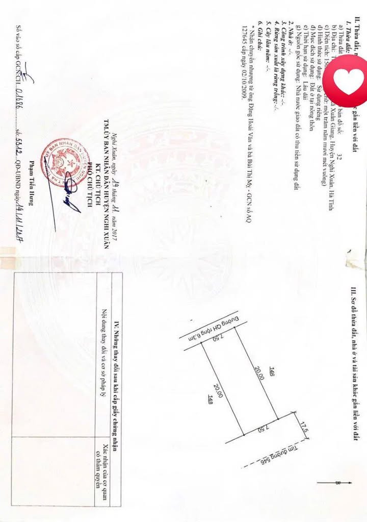 Mặt tiền kinh doanh đường Nguyễn Công Trứ, Nghi Xuân 150m² giá 3 tỷ - Đầu tư sinh lời ngay!