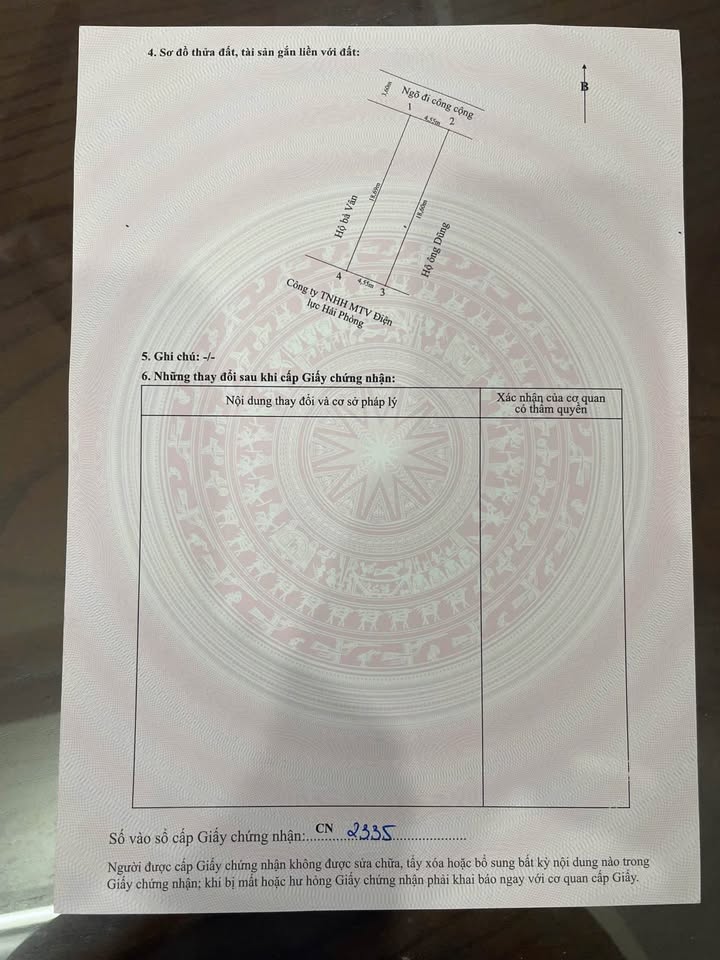 Bán đất 2 lô liên nhau tại phường Hùng Vương, Hải Phòng - Giá 2.5 tỷ, mặt tiền 9.1m!