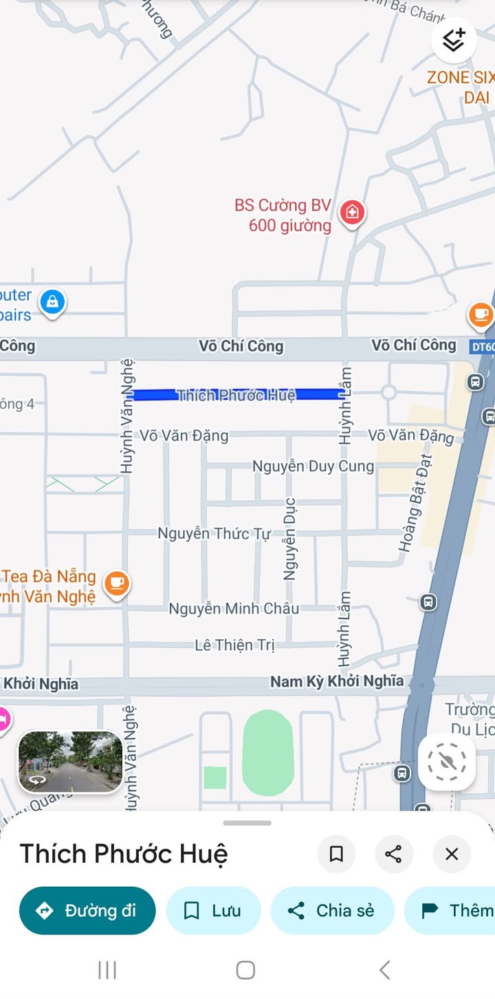 Bán đất đường Thích Phước Huệ, Đà Nẵng 133m² - Vị trí đẹp, giá chỉ 6.3 tỷ!