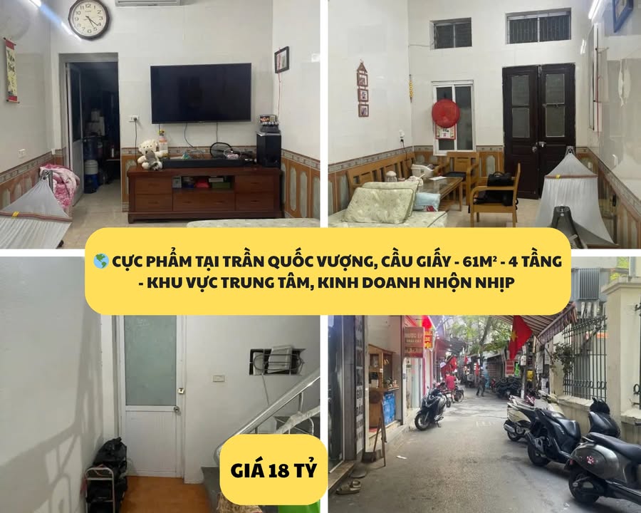 Nhà phố Trần Quốc Vượng, Cầu Giấy 61m² giá 18 tỷ - Kinh doanh sầm uất, đầu tư sinh lời!