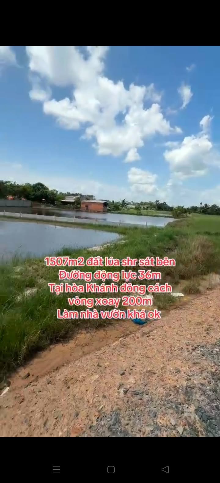 Đất lúa 1507m² Hòa Khánh Đông giá 2.85 tỷ - Tiềm năng đầu tư sinh lời!