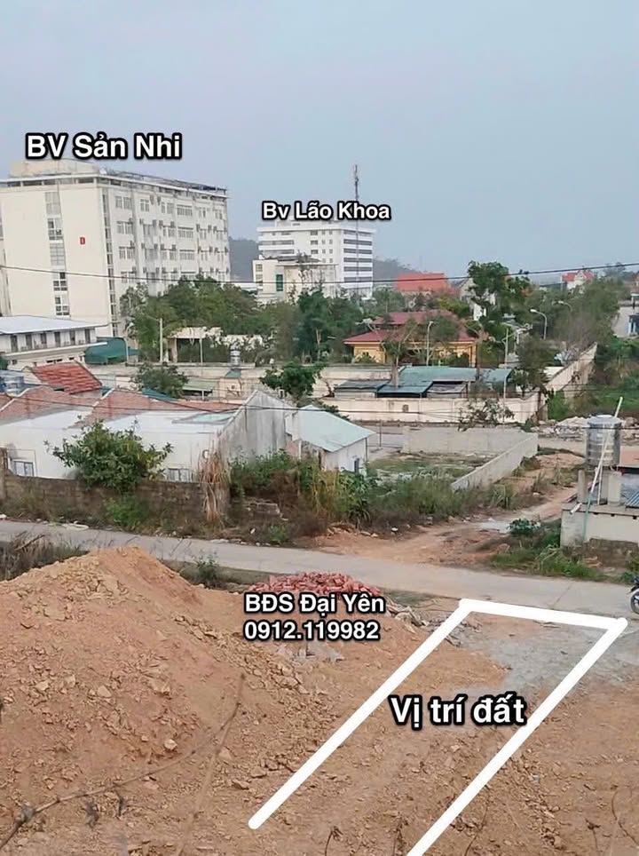 Đất nền phường Đại Yên, Hạ Long 360m² - Vị trí tiềm năng gần Bệnh viện Sản Nhi