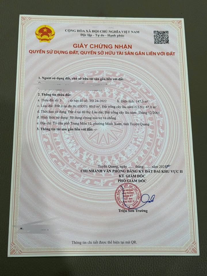 Đất nền Yên Sơn 149m² giá 1.45 tỷ - Vị trí đắc địa gần ĐH Tân Trào!