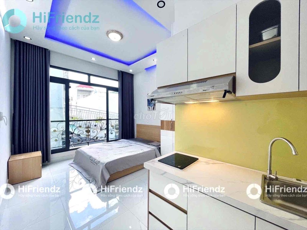 Căn hộ cho thuê Đường Thích Quảng Đức 30m² giá 6.2 triệu - Full nội thất, an ninh 24/7!