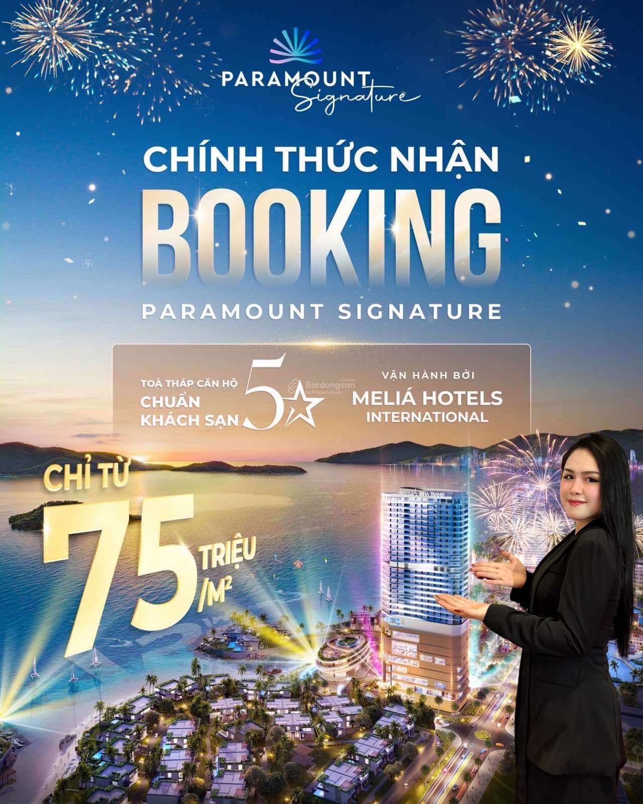 Căn hộ Melia 5* Nha Trang 45m² giá 3.195 tỷ - Đầu tư thông minh với dòng tiền 270 triệu/năm!