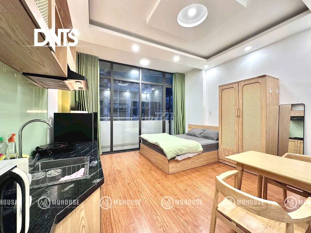 Căn hộ 1 phòng ngủ Bến Vân Đồn 35m² giá 8 triệu - Full nội thất tiện nghi!