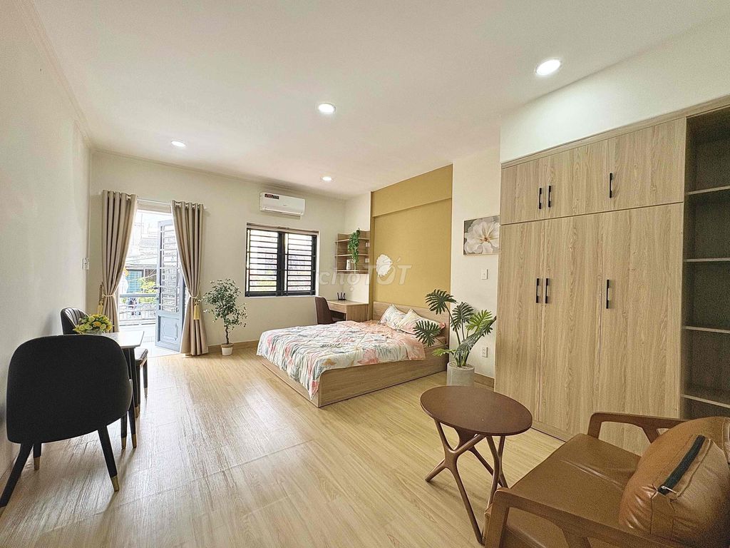 Căn hộ 1 phòng ngủ 45m² tại Bình Thạnh - Giá 8 triệu, thiết kế hiện đại!