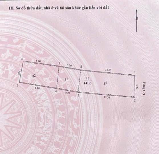 Lô đất vàng 2 mặt phố Hàng Cót và Phùng Hưng 141m² giá 168 tỷ - Cơ hội đầu tư hiếm có!