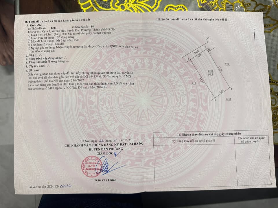 Đất nền Tân Hội 61m² giá chỉ 4.27 tỷ - Cơ hội đầu tư không thể bỏ qua!