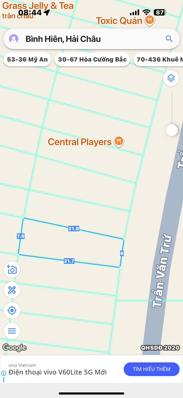 Đất nền Trần Văn Trứ Đà Nẵng 150m² giá 39.9 tỷ - Vị trí đẳng cấp giữa lòng thành phố!