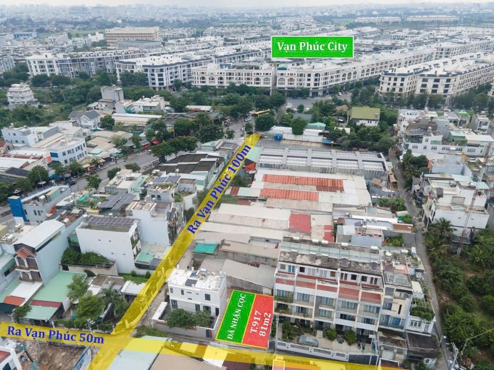 Đất nền KĐT Vạn Phúc Thủ Đức 81m² giá 6.89 tỷ - Pháp lý rõ ràng, sẵn sàng xây dựng!