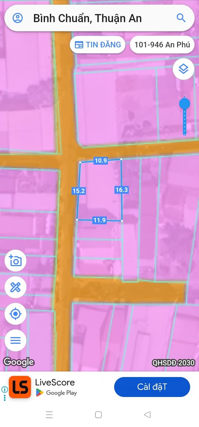 Đất kinh doanh lô góc 2 mặt tiền Bình Chuẩn 178m² - Tiềm năng sinh lời cao!