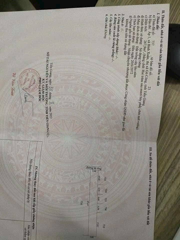 Đất nền Bình Xuân Gò Công 267m² giá 380 triệu - Đầu tư sinh lời ngay!