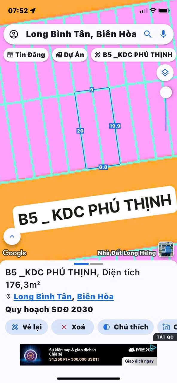 Đất mặt tiền trục chính B5 - KDC Phú Thịnh, 180m² giá 13.3 tỷ - Cơ hội đầu tư tuyệt vời!
