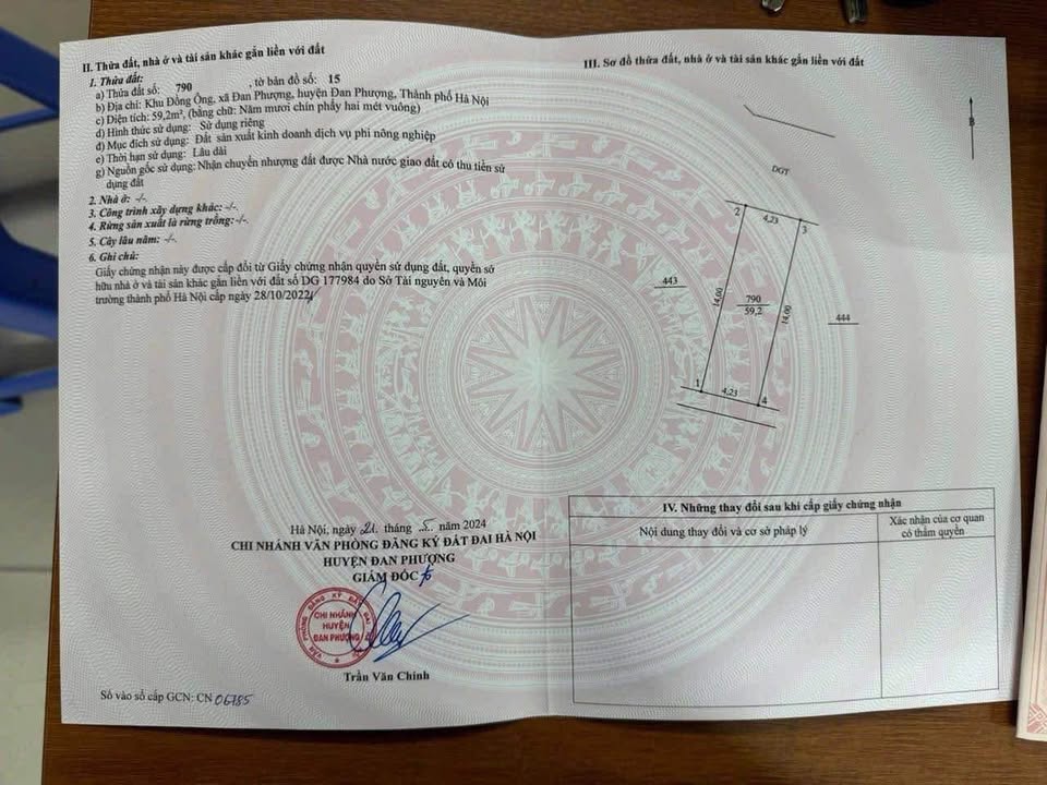 Đất nền Đan Phượng 59m² giá 130 triệu - Cơ hội đầu tư tuyệt vời!