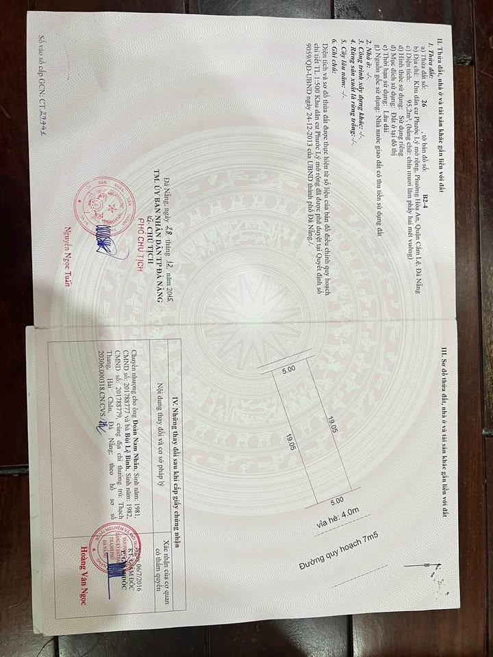 Bán đất vị trí đẹp tại Công viên Yên Thế Bắc Sơn, Đà Nẵng - Diện tích 95m², giá chỉ 6 tỷ!