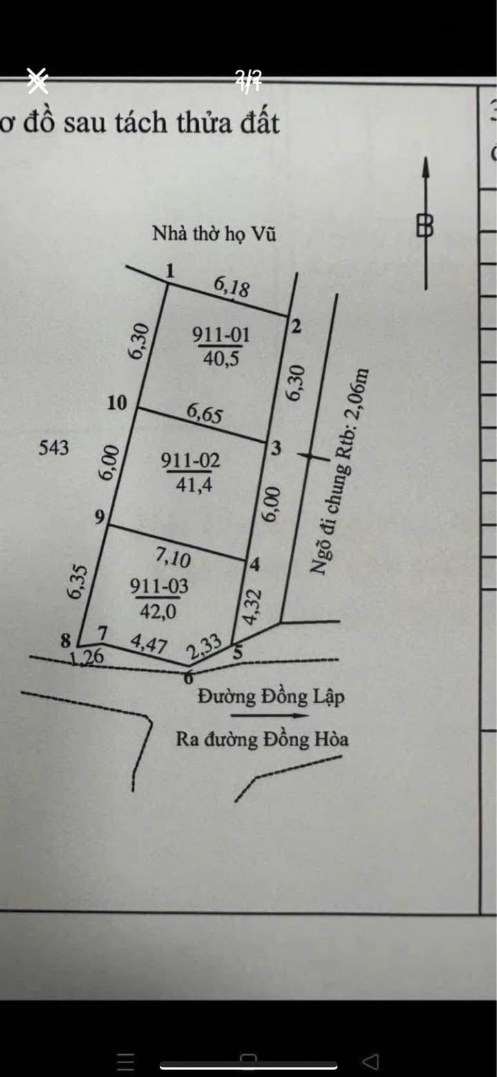 Đất nền giá tốt tại Đồng Hòa, Kiến An - Diện tích 41m², chỉ 1.6 tỷ VND!