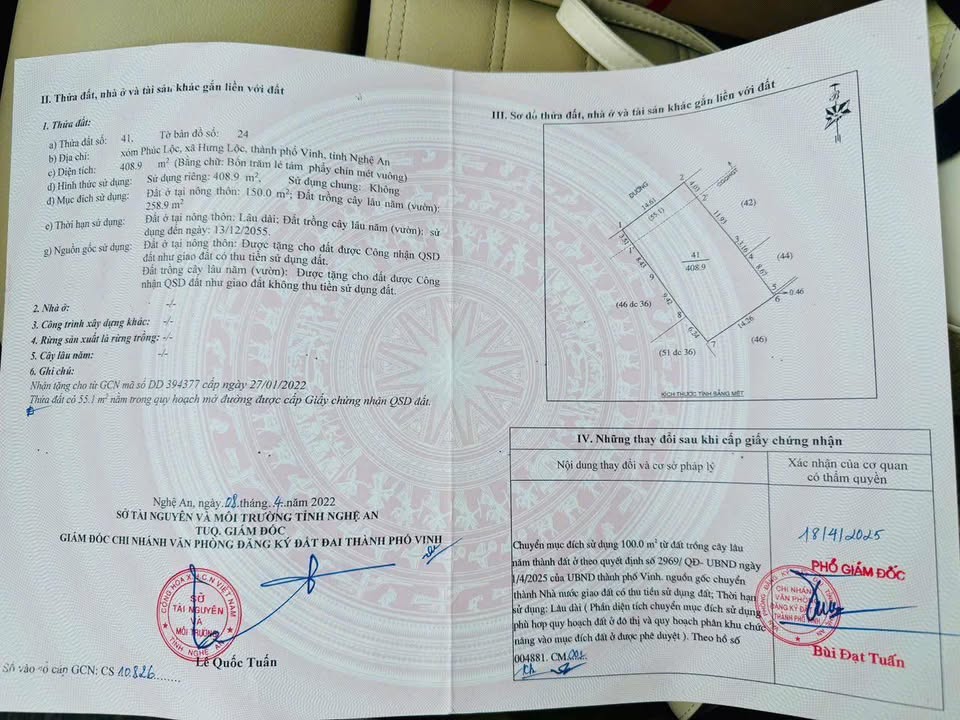 Đất mặt đường Nguyễn Trường Khoát, TP Vinh 409m² giá 15 tỷ - Đầu tư sinh lời ngay!