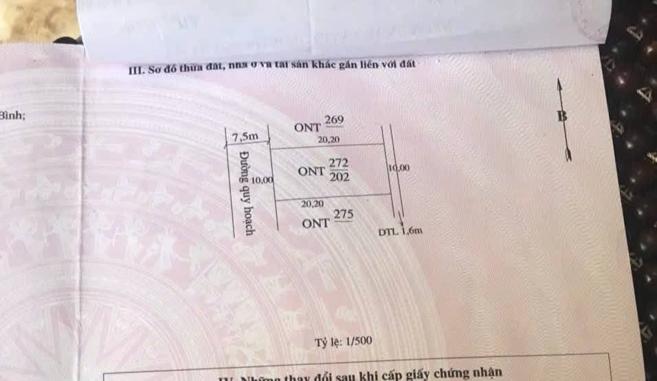 Đất nền 202m² tại đường Hùng Vương, Lương Ninh - Giá chỉ 1.4 tỷ, cơ hội đầu tư tốt!