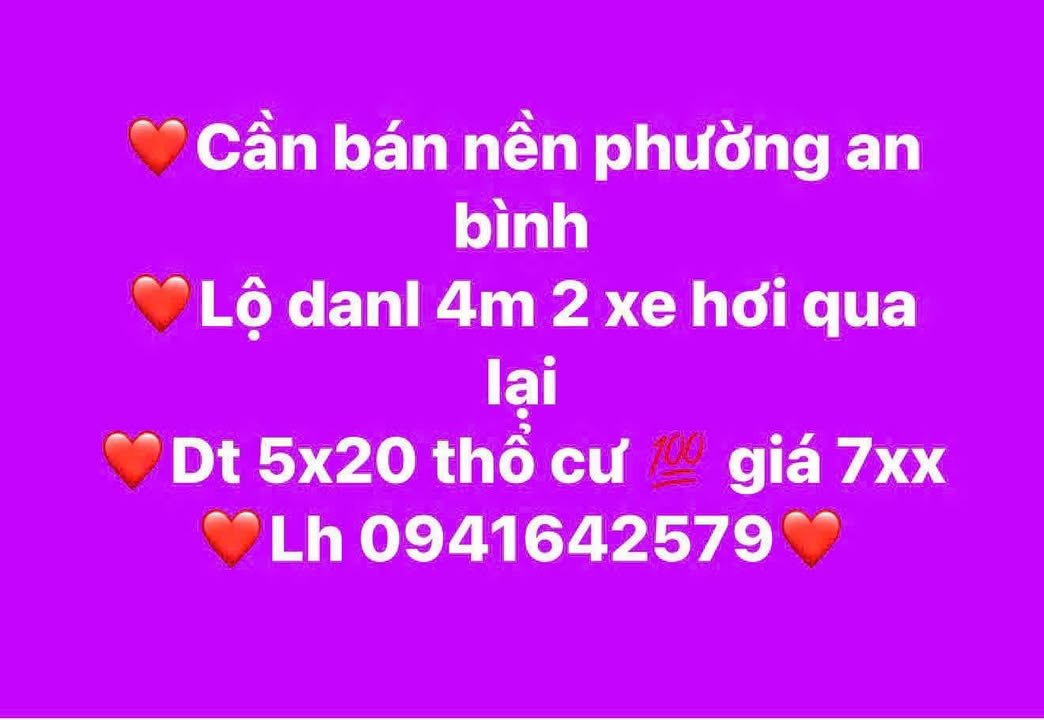 Đất nền An Bình, Long Xuyên 100m² giá 700 triệu - Đầu tư sinh lời ngay!
