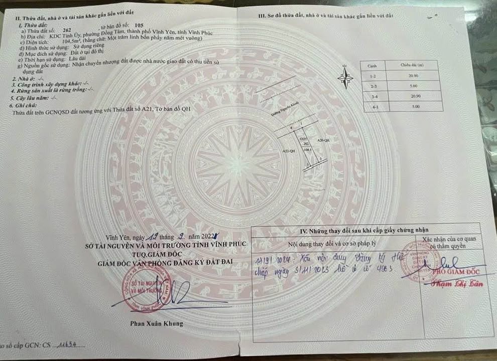 Đất mặt đường Nguyễn Khoái 104,5m² giá 5 tỷ - Cơ hội đầu tư tuyệt vời!