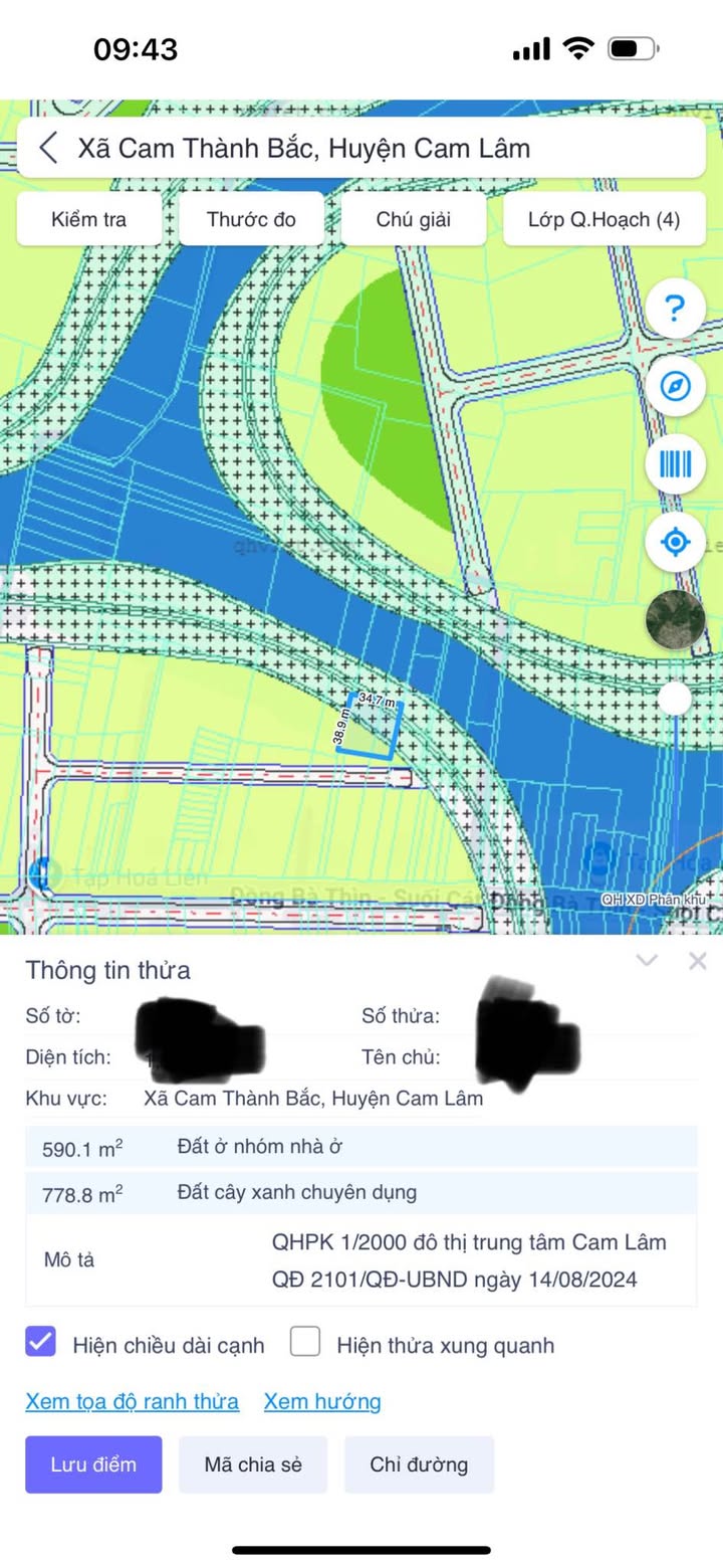 Đất nền Cam Thành Bắc 3600m² giá 3 tỷ - Đường đi đẹp, cây ăn trái trĩu quả!