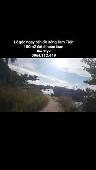 Đất ở lô góc tại bến đò sông Tam Tiến 150m² giá 1 tỷ - Cơ hội đầu tư hấp dẫn!