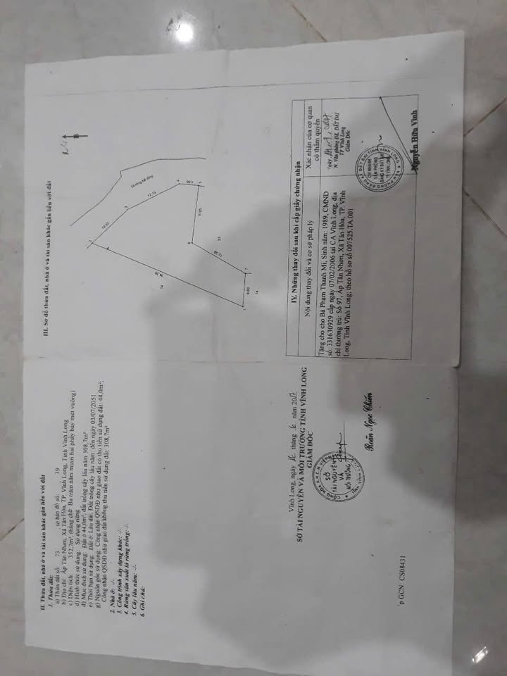 Đất nền 350m² Phường Tân Ngãi giá chỉ 800 triệu - Đường ô tô vào tận nơi!