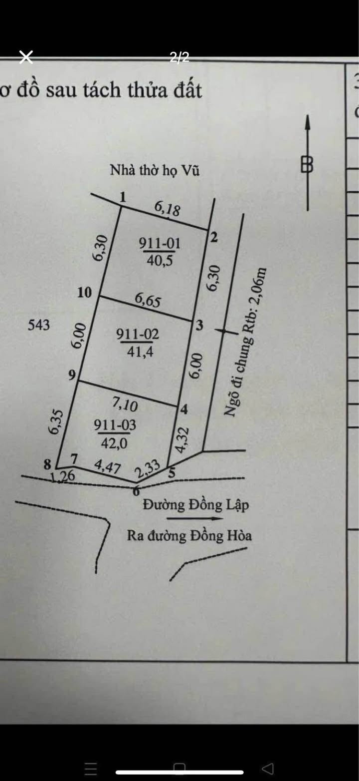 Đất nền Đồng Hòa Kiến An 41m² - Sổ đỏ chính chủ - Giá 1.6 tỷ!