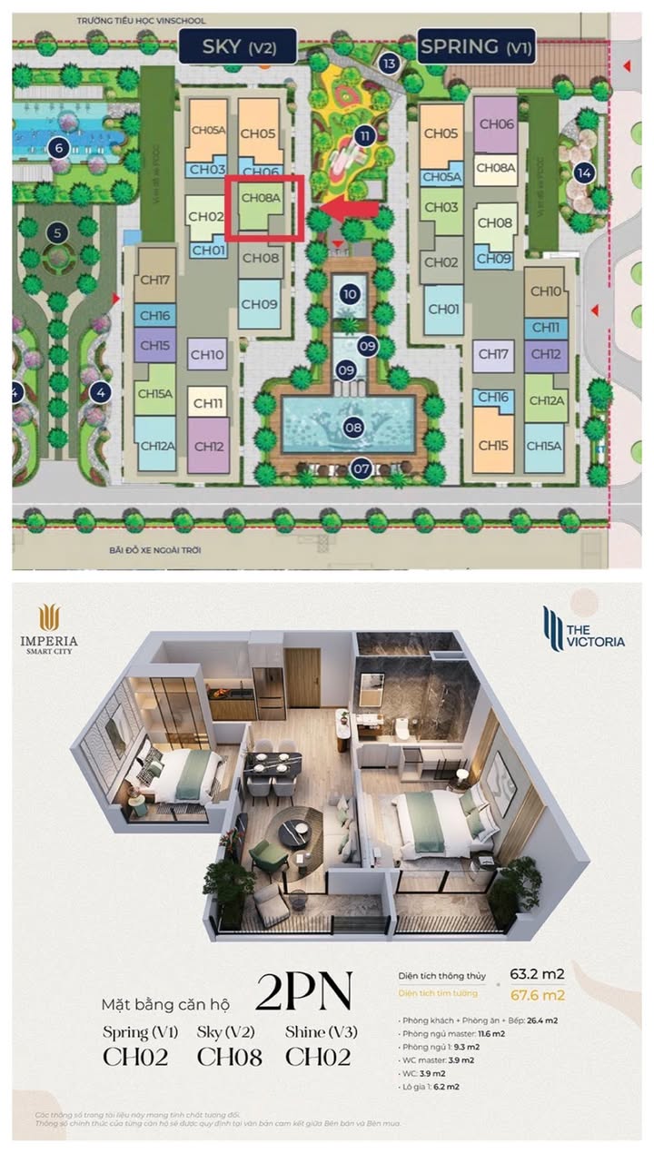 Căn hộ Vinhomes Smart City 63m² giá 5.766 tỷ - Cơ hội không thể bỏ lỡ!