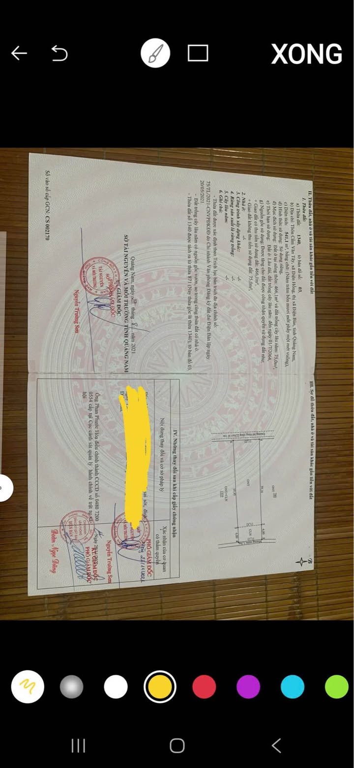 Đất ở thôn Cẩm Vân Tây, Điện Hồng 541m² giá 1.5 tỷ - Cơ hội đầu tư hấp dẫn!