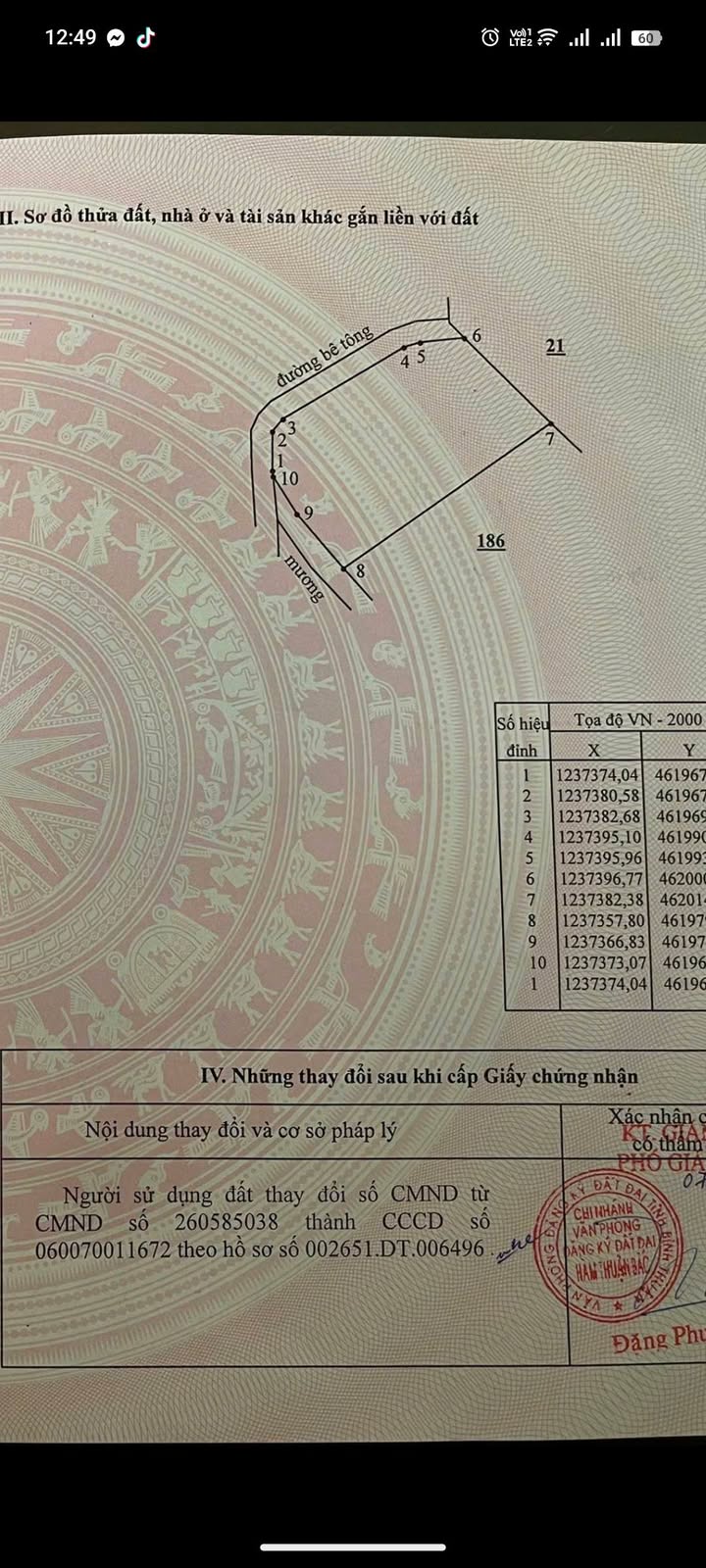 Đất Farm 5,2 sào tại xã Thuận Hoà, Bình Thuận - View đồi tuyệt đẹp, giá chỉ 1,04 tỷ!
