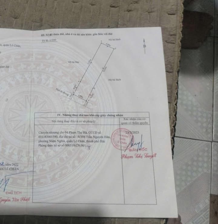 Đất ngõ 398 Trần Nguyên Hãn, 7m² giá 259.2 triệu - Cơ hội sở hữu ngay!