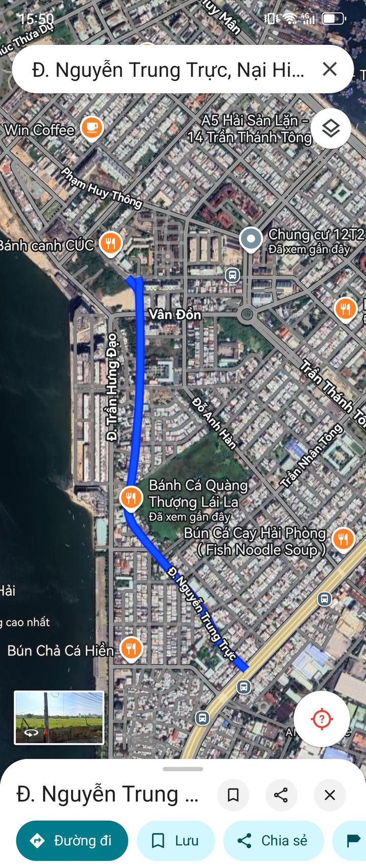 Nhà 3 tầng mặt tiền Nguyễn Trung Trực 135m² giá 10 tỷ - View pháo hoa tuyệt đẹp!