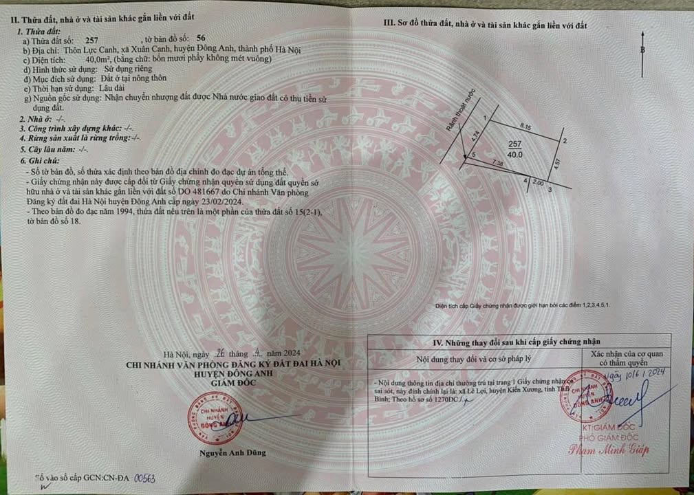 Đất nền Xuân Canh, Đông Anh 40m² giá 3 tỷ - Đón đầu cầu Tứ Liên!