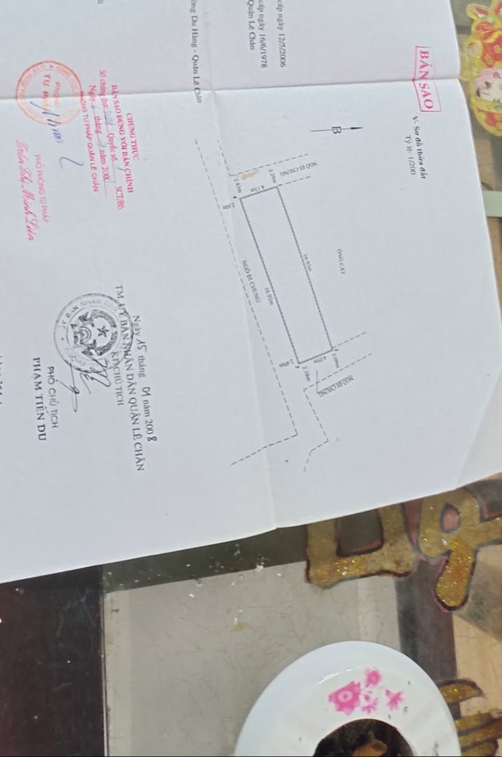 Đất tặng nhà cấp 4 tại chợ Cột Đèn Lê Chân 70m² giá 3.05 tỷ - Đầu tư sinh lời ngay!