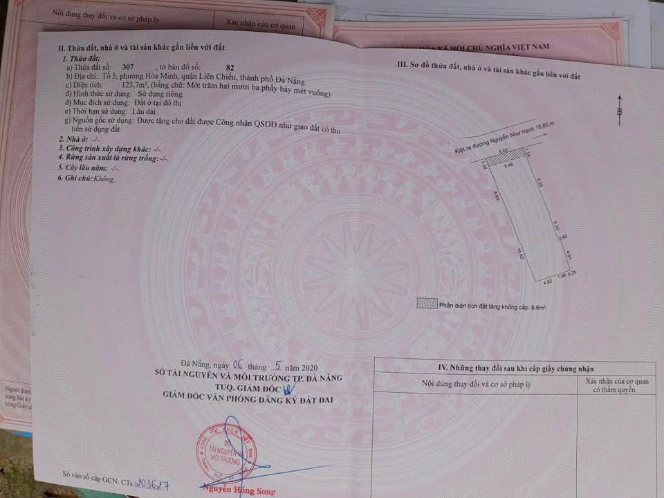 Lô đất K141/1 Nguyễn Như Hạnh, 123,7m² giá 4,69 tỷ - Cơ hội đầu tư tuyệt vời!